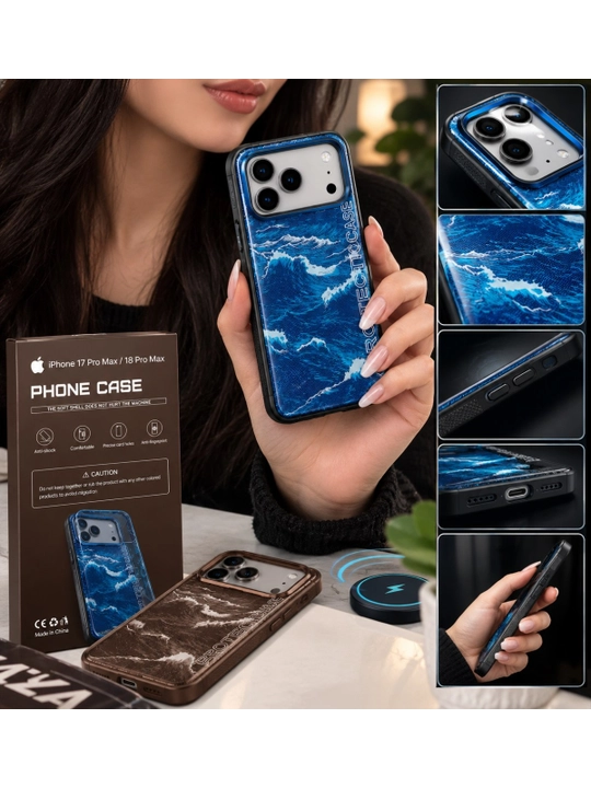 Iphone 17 promaks Iphone 18 promaks uchun premium karbon chexol
