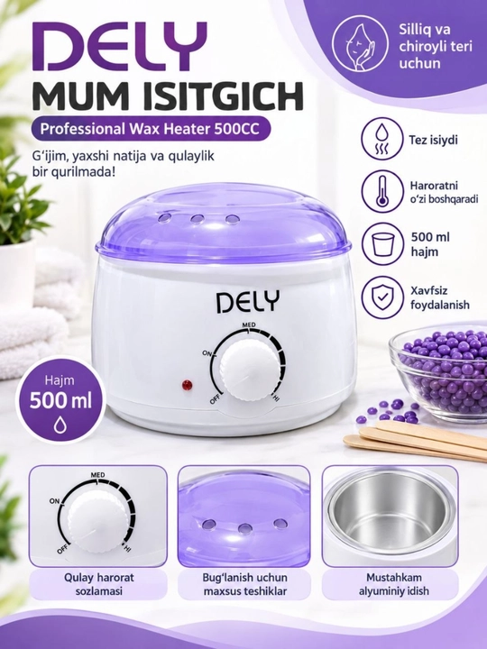 Vosk isitgich, hot wax, depilyatsiya voski, issiq vosk, vosk granulasi