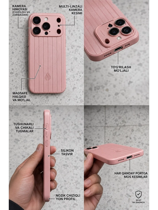 IPhone 17 Pro / Max va 18 Pro / Max REMOWA g‘ilofi
