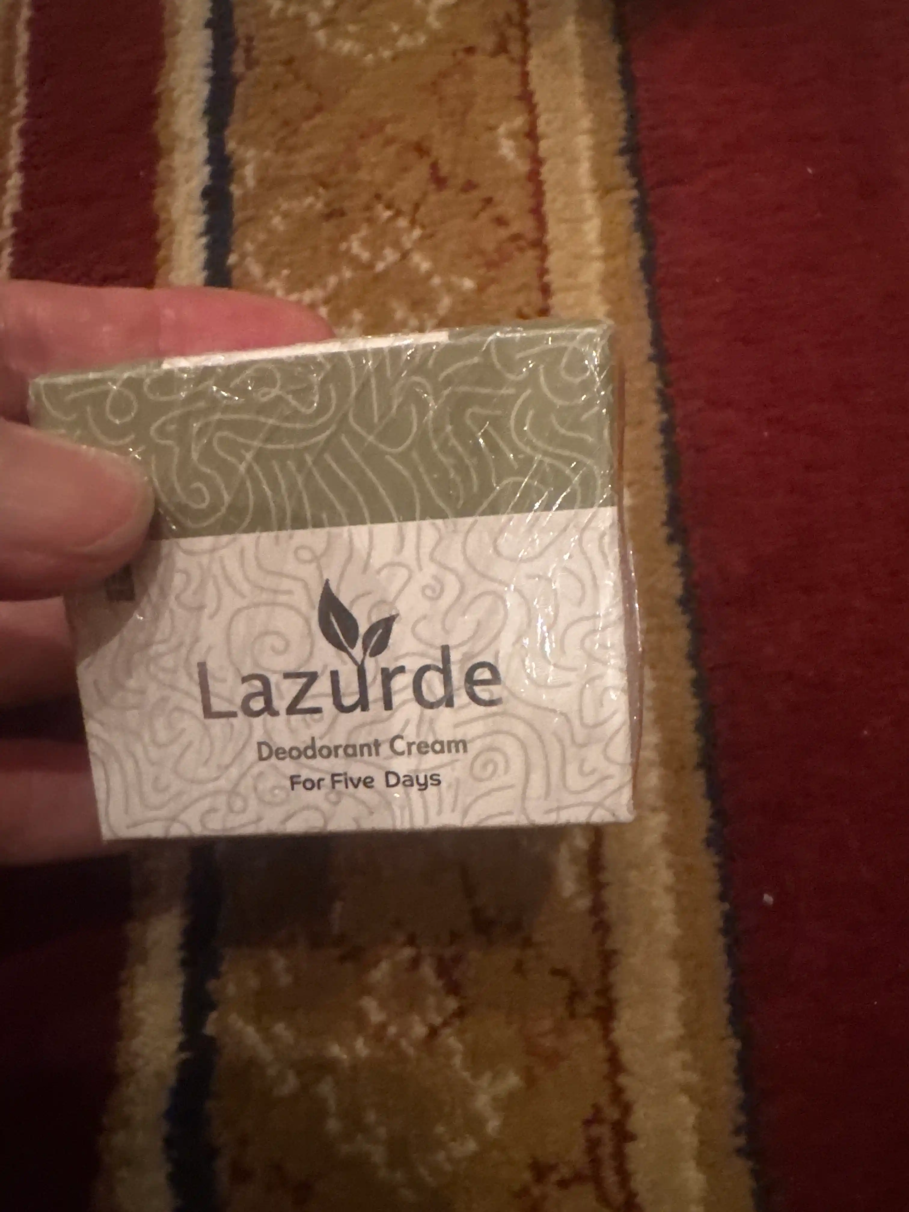 Lazurde Ayollar uchun dezodorant, ter hidiga qarshi antiperspirant krem, 50 gr
