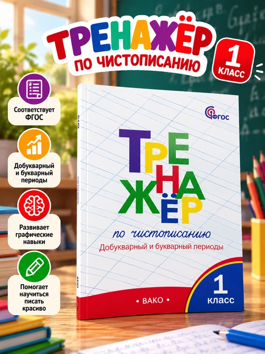 Husnixat bo‘yicha trenajyor, 1-sinf - 