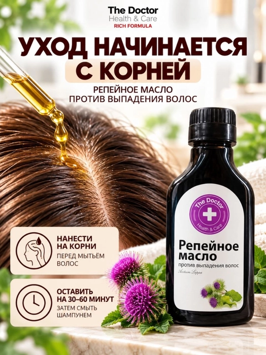 Шампунь для волос, мумие алтайское, тройная сила, против выпадения волос, Домашний Доктор