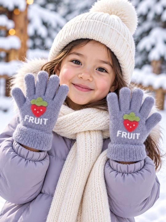 Зимние детские перчатки, на 2-3 лет