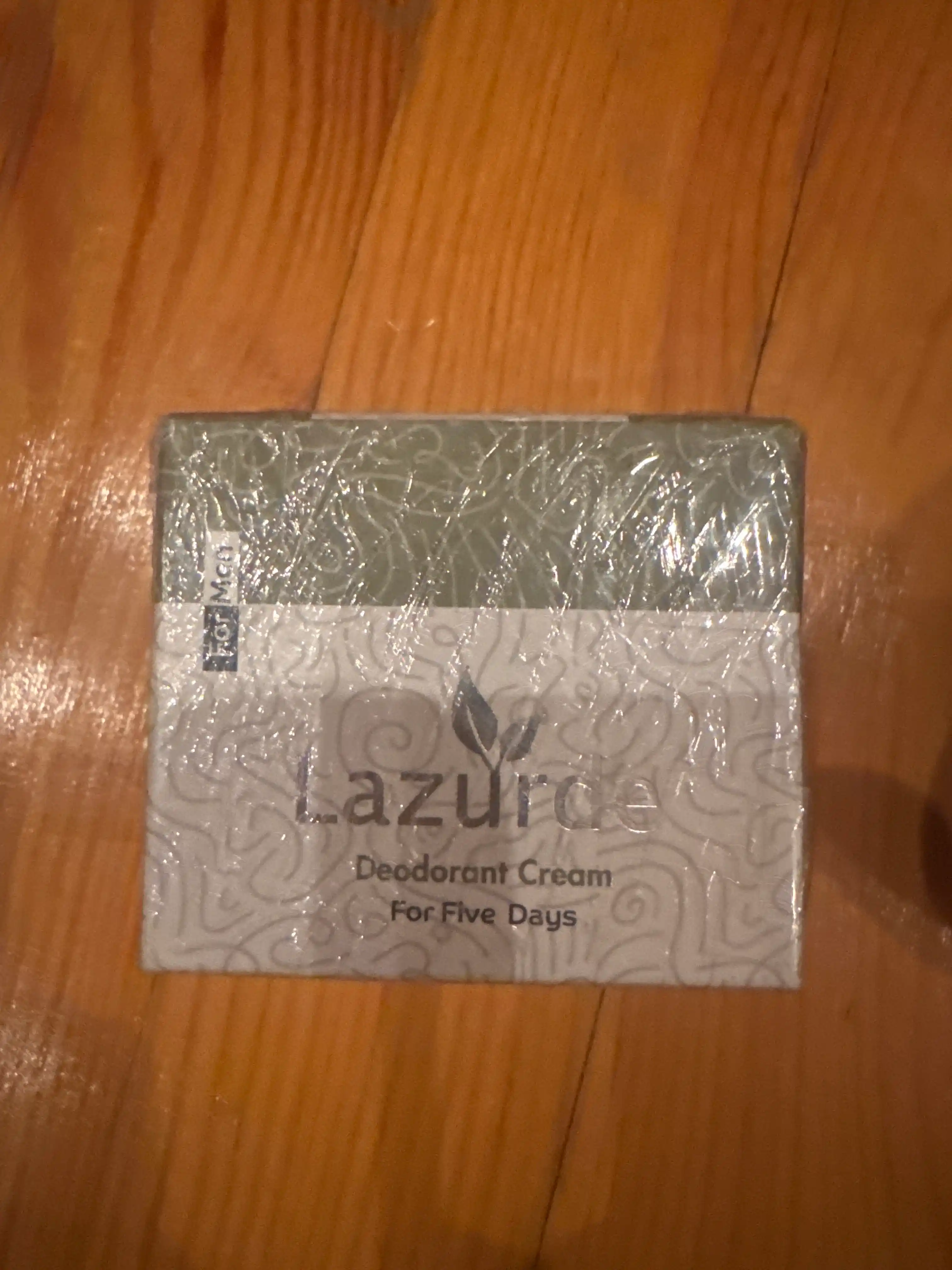 Lazurde Ayollar uchun dezodorant, ter hidiga qarshi antiperspirant krem, 50 gr