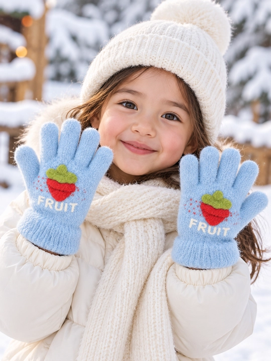 Зимние детские перчатки, на 2-3 лет