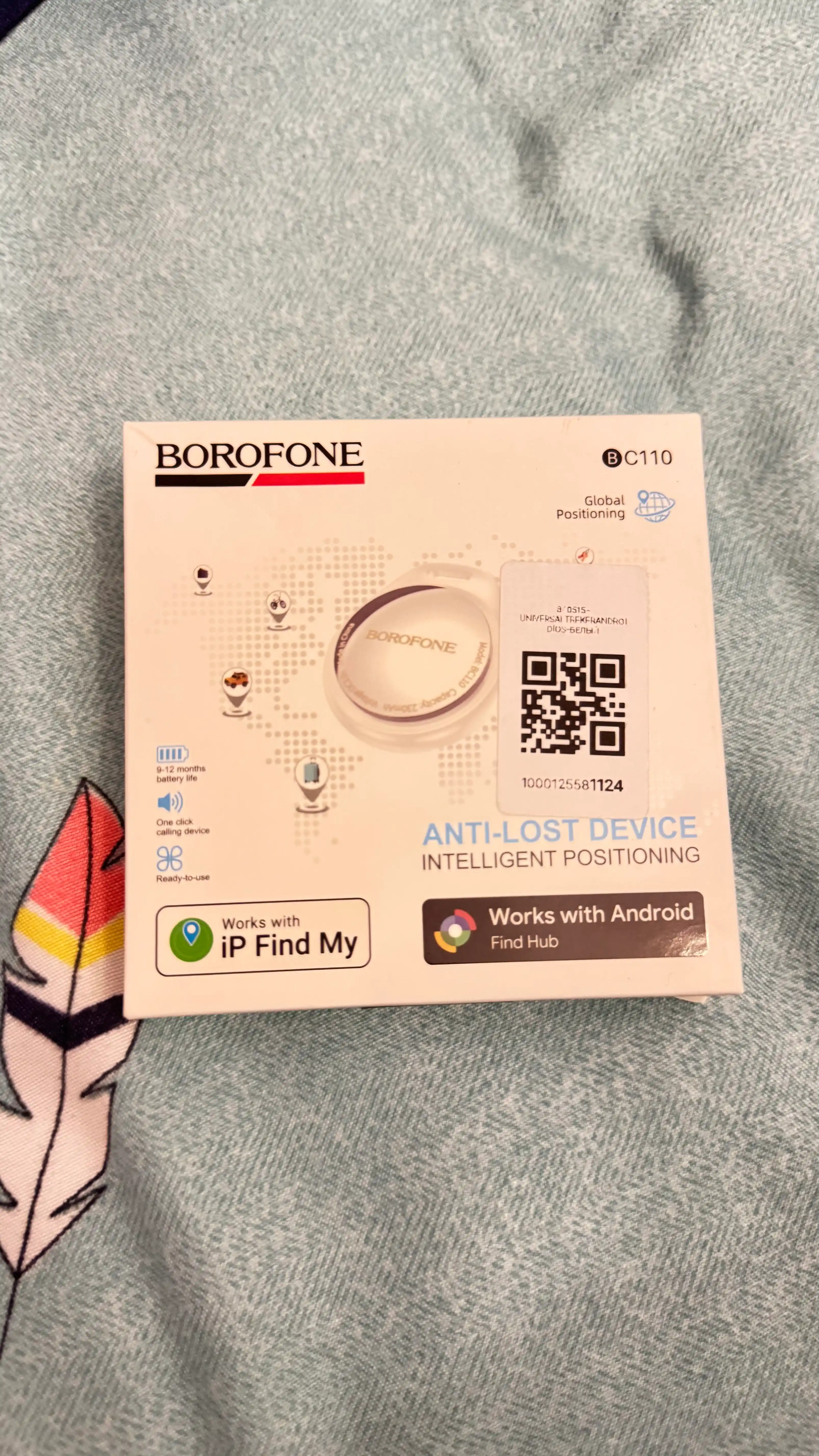 GPS treker Bluetooth mayoq kalit, sumka, yuk uchun Android iOS