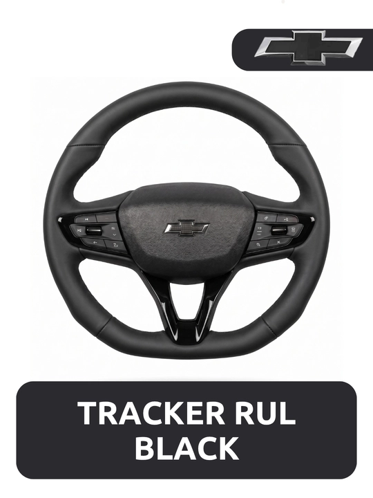 Автомобильный руль Tracker 2 кожаный. Cobalt, Gentra, Spark, Nexia 1,2,3, Onix - 