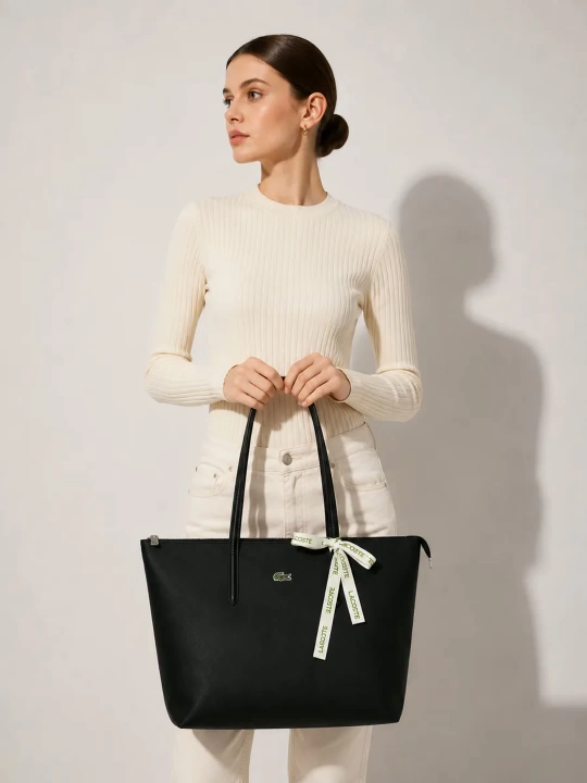 Sumka ayollar uchun katta hajmdagi Lacoste uslubida shopper tout sumkasi