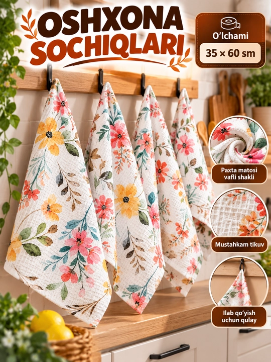 Oshxona sochig‘i, paxta sochiq, vafli sochiq, oshxona sochig‘i - 