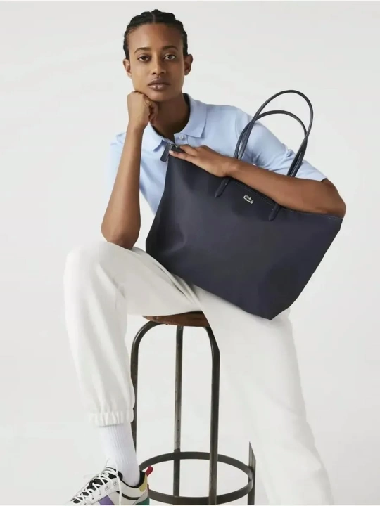 Sumka ayollar uchun katta hajmdagi Lacoste uslubida shopper tout sumkasi - 