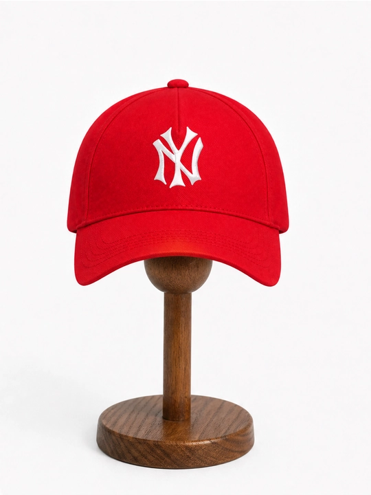 NY monogrammali printli 100% paxtali 5 panelli beysbolka, uniseks
