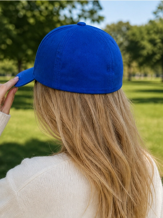 LA monogrammali printli 100% paxtali 5 panelli beysbolka, uniseks