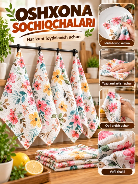 Oshxona sochig‘i, paxta sochiq, vafli sochiq, oshxona sochig‘i