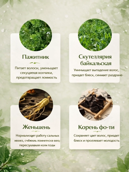 Soch o'sishi uchun tabiiy ingredientlar bilan qattiq sovun, 125 g