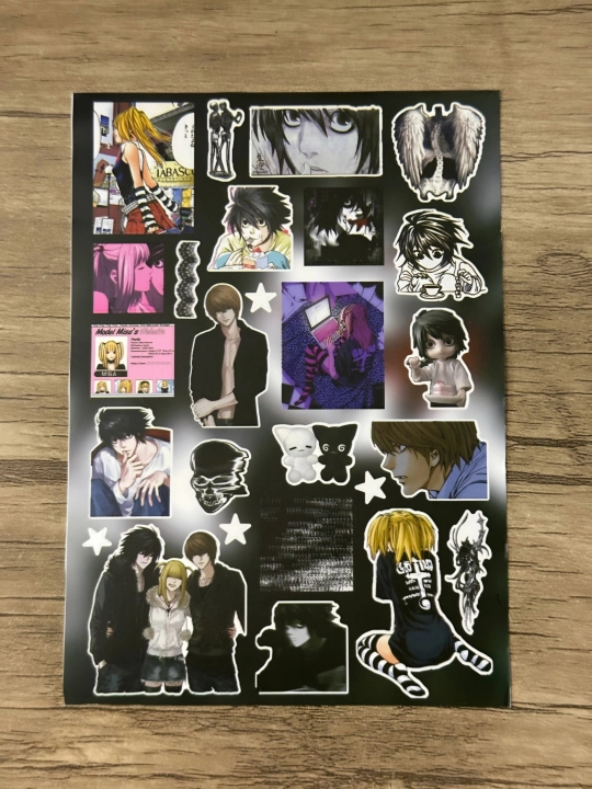 Набор аниме-стикеров Death Note / Тетрадь смерти - 