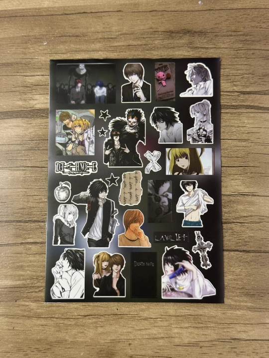 Набор аниме-стикеров Death Note / Тетрадь смерти - 