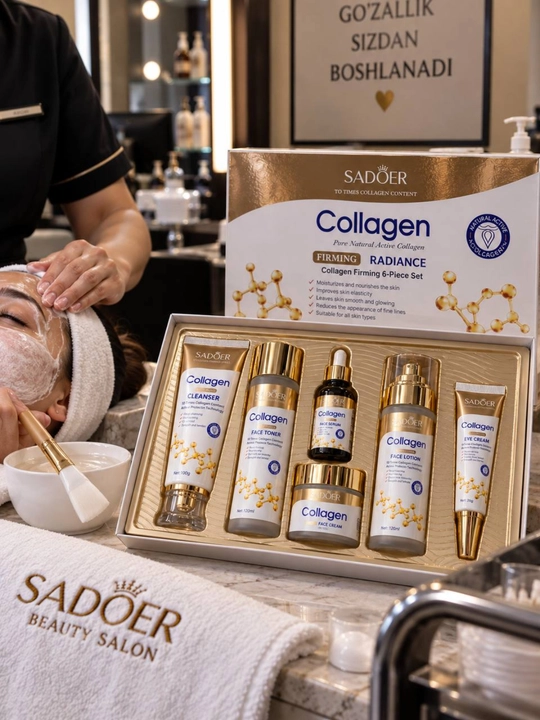 Yuz parvarishi to‘plami SADOER Sakura Niacinamide, namlantiruvchi kosmetika - 