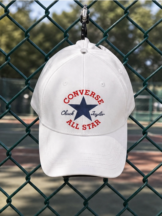 Converse All Star printli 5 panelli 100% paxta beysbolka, uniseks