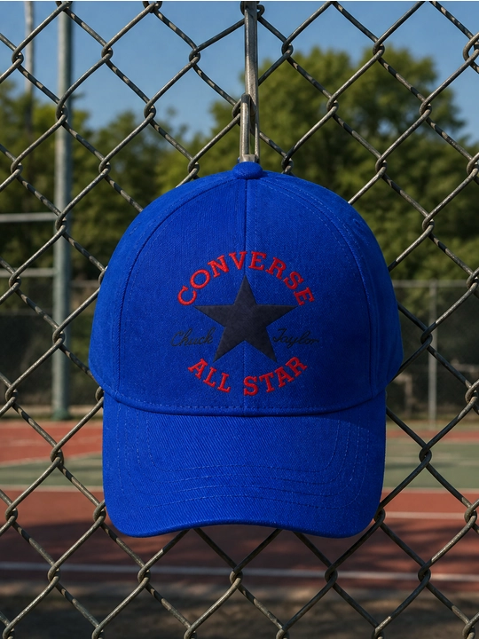 Converse All Star printli 5 panelli 100% paxta beysbolka, uniseks