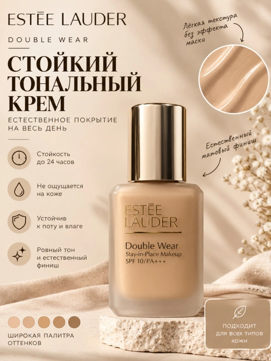 Тональный крем Estée Lauder Double Wear Stay-in-Place Makeup, 30 мл - 