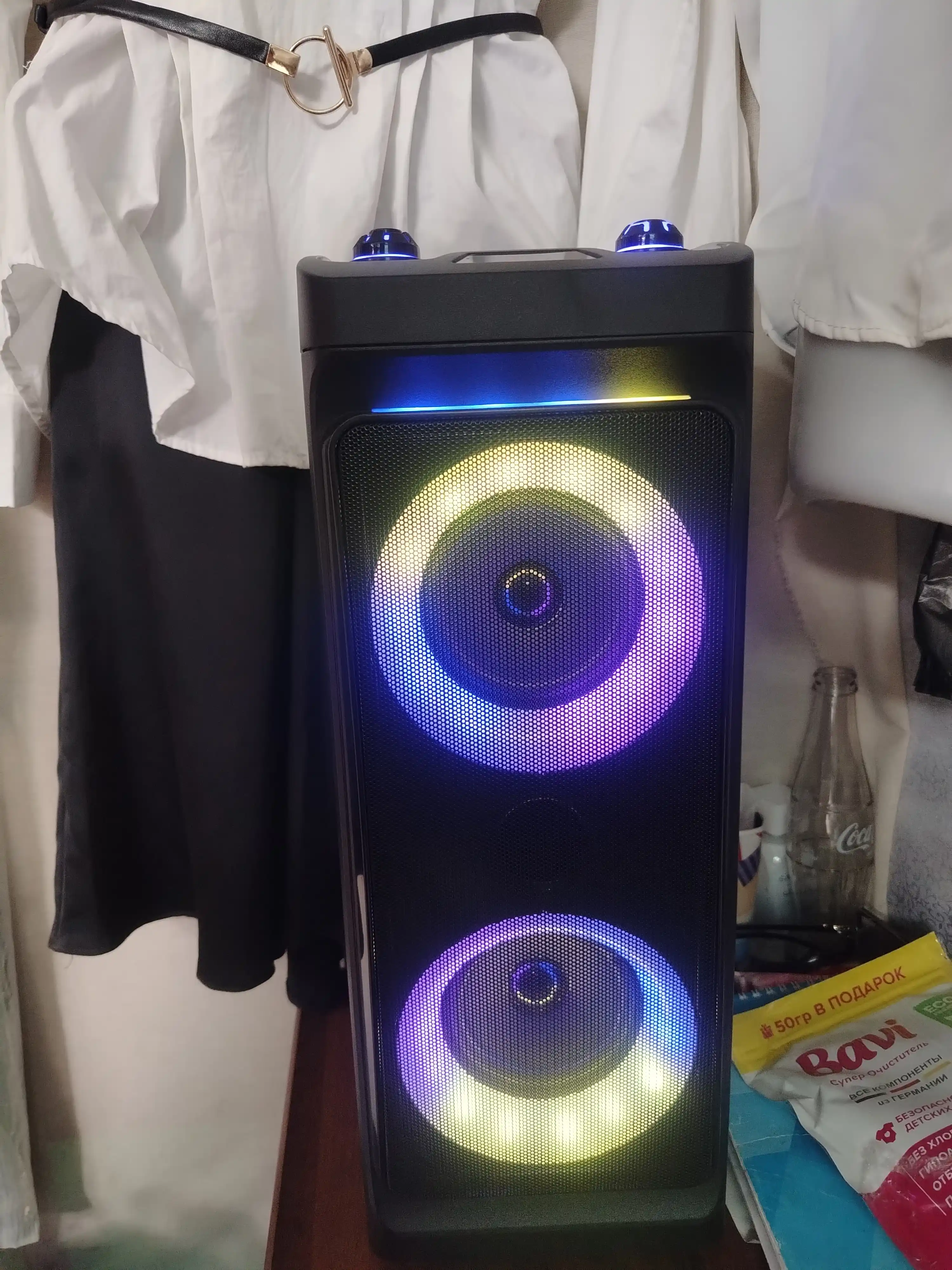 Katta simsiz kalonka Sing-e ZQS, kuchli bass, bluetooth, mikrofonli, karaoke, bayram uchun