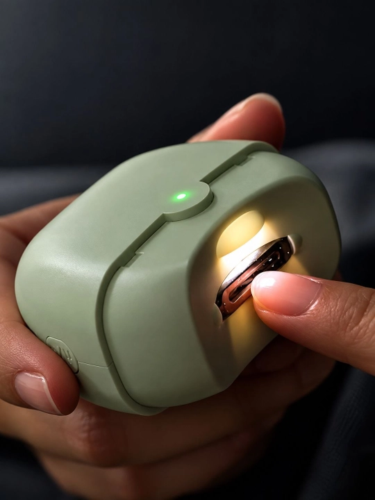 Электрический триммер для ногтей, автоматический маникюрный ножницы с USB-зарядкой - 