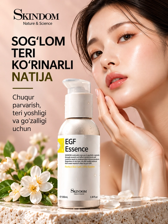 Yuz uchun serum, namlantiruvchi, baza makiyaj uchun, essensiya, ajinlarga qarshi