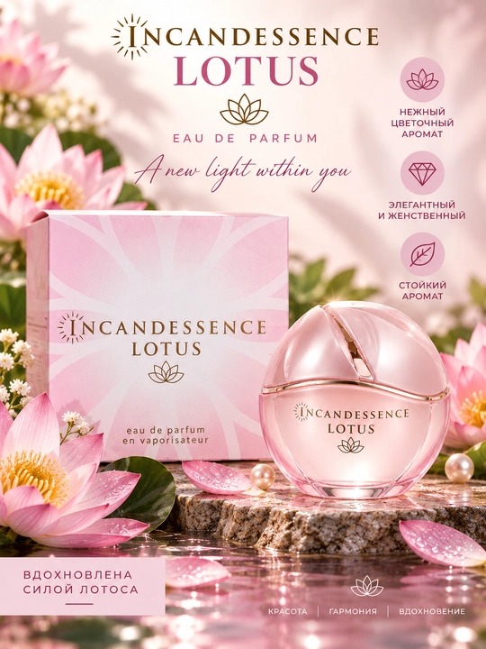 Parfyumlangan suv Incandessence, 50 ml - 