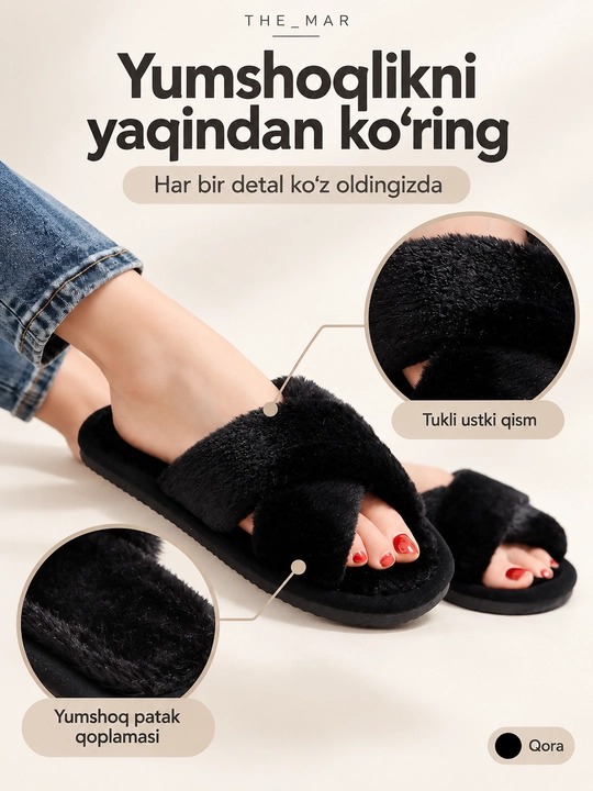 Uy shippaklari, ayollarniki, yumshoq, momiq, ochiq, kesishgan tasmali, tagcharmi EVA