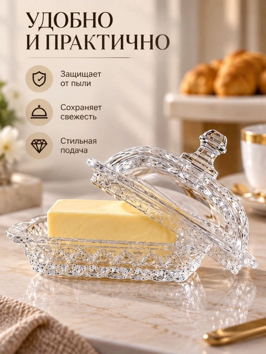 Маслёнка  с крышкой