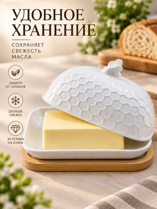 Маслёнка  с крышкой