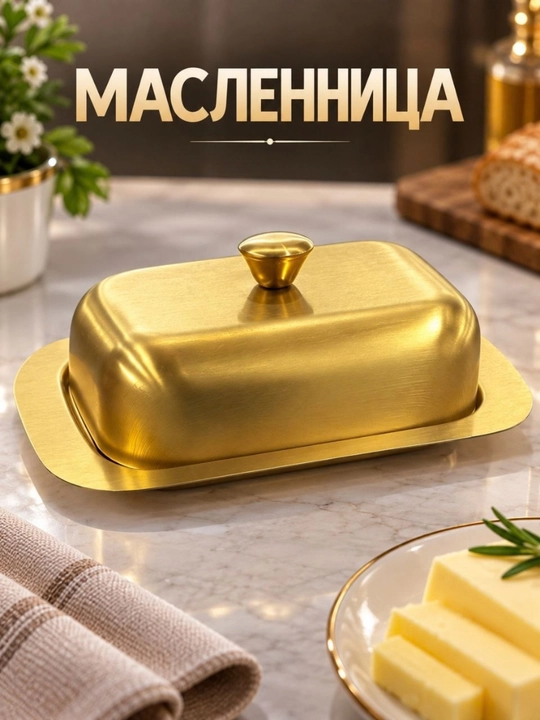 Sariyog‘ idishi — qopqoqli maslenka - 