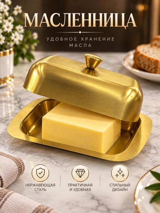 Маслёнка  с крышкой