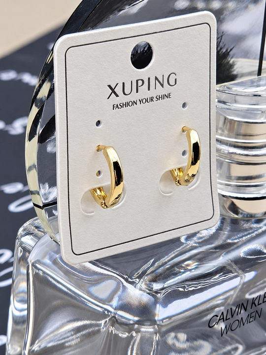Золотого цвета серьги для женщин, бижутерия, Xuping