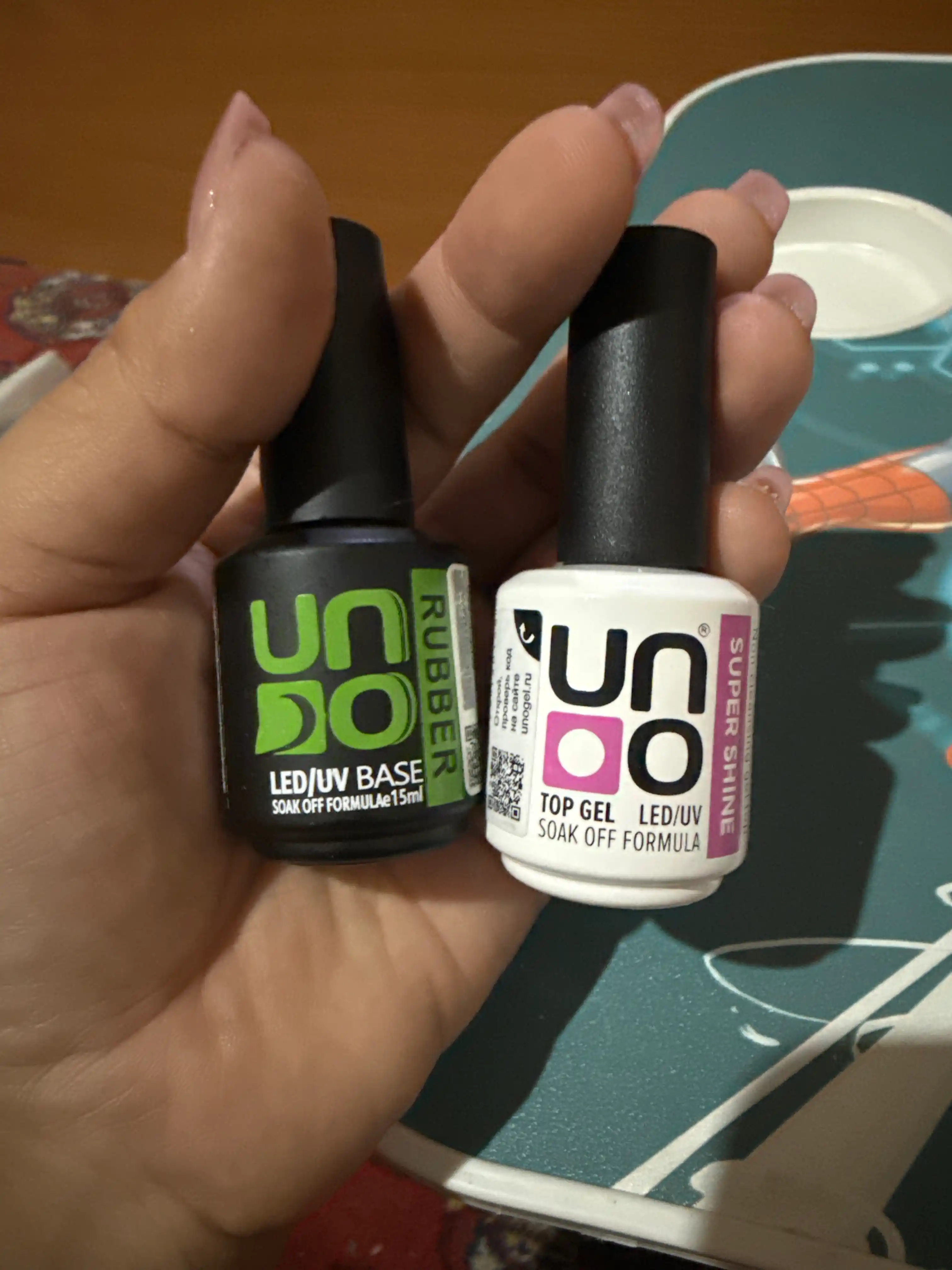 Baza, tirnoqlar uchun baza qoplami Uno Rubber, 15 ml
