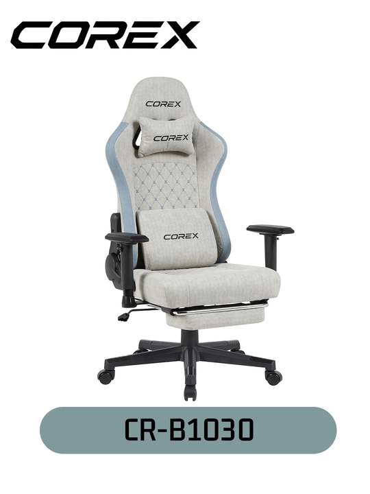 Игровое кресло Corex CR-B1030, ткань, подлокотники 2D, газлифт Class 4