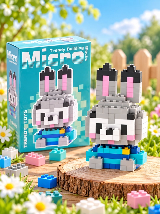 3D mini bloklardan konstruktor o‘yinchoq, 42 xil - 