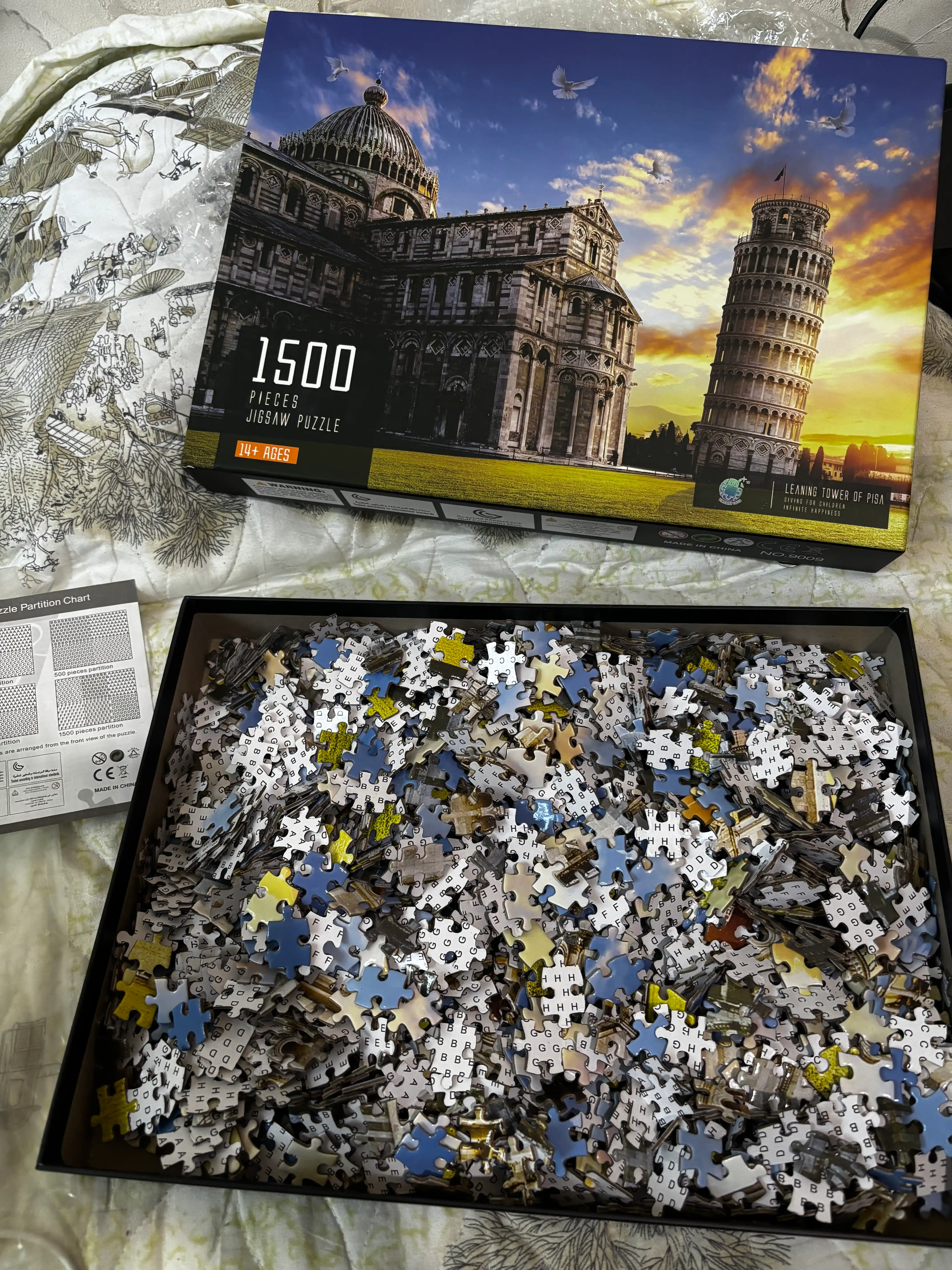 Puzzle pazl 1000 va 1500 bo'lakli, mazayka mozaika, kattalar va bolalar uchun, 8 ta syujet