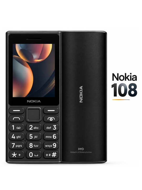 Nokia 108 Dual Sim — компактный кнопочный телефон uzimei зарегистрирован, без камеры - 