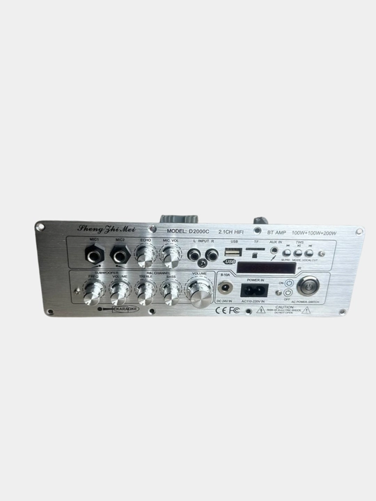 D2000 2.1 Bluetooth 5.1 karaoke kuchaytirgich moduli, 100 W + 100 W + 200 W MAX