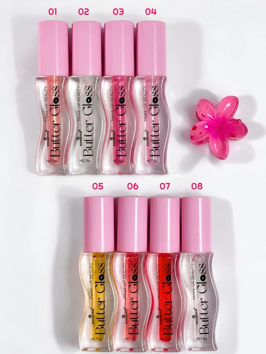 Блеск для губ увлажняющий Essense Butter Gloss, масло-блеск для губ, 8 оттенков, 6 г