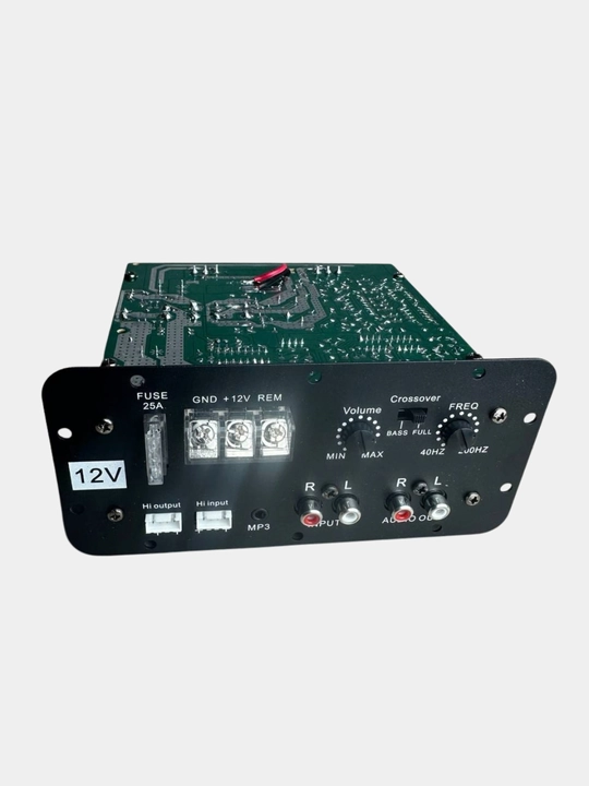 Avtomobil sabvuferi uchun mono Class AB kuchaytirgich moduli, 100 W RMS, 500 W peak