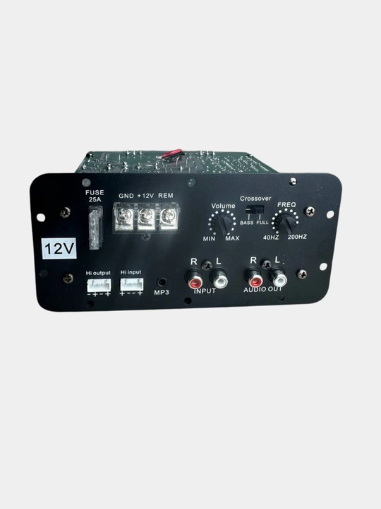 Avtomobil sabvuferi uchun mono Class AB kuchaytirgich moduli, 100 W RMS, 500 W peak