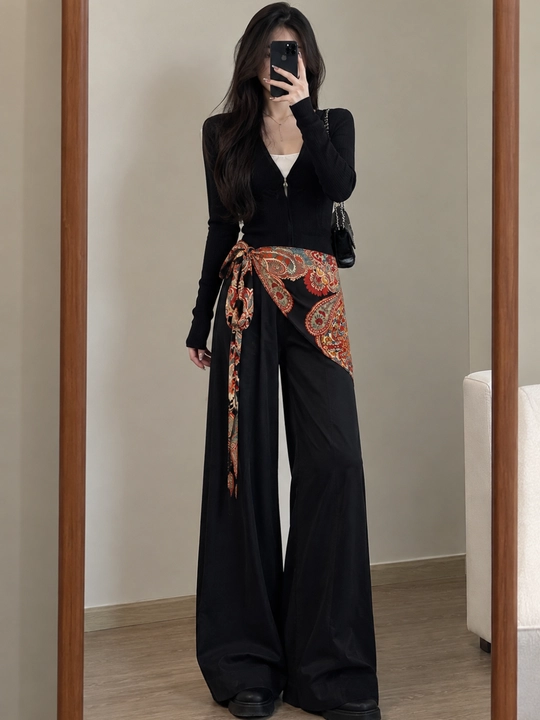 Ayollar uchun dantelli ro'mol, kosinka, bosh, bo'yin va bel uchun moda aksessuari - 