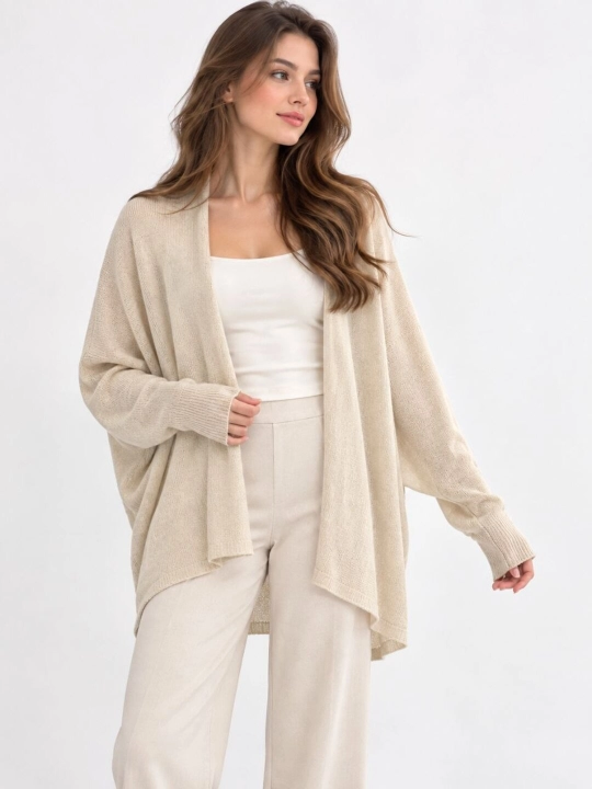 Ayollar uchun oversize kardigan, yumshoq  kuzgi-qishki kardigan, M–2XL - 