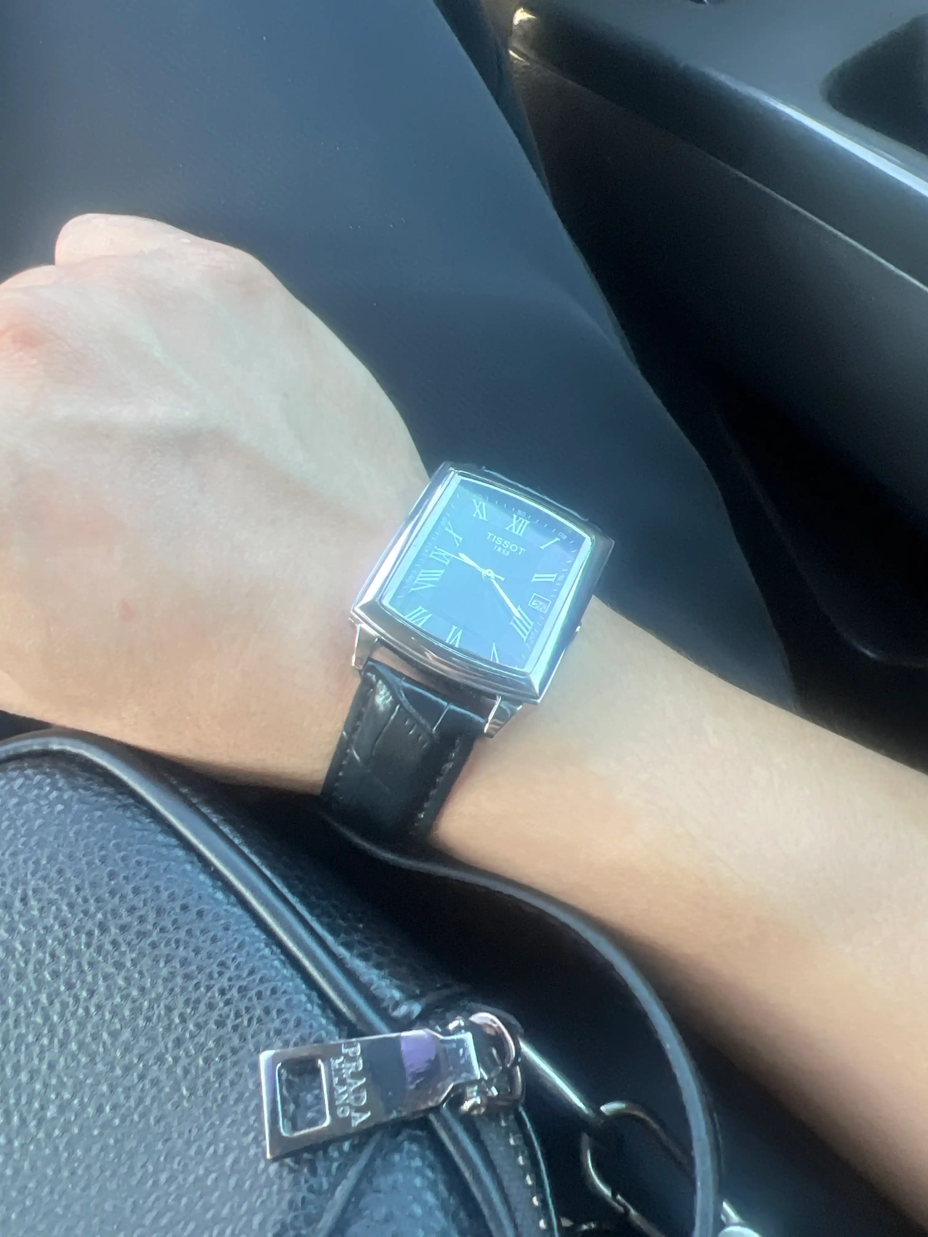 Парные часы TISSOT для мужчин и женщин, комплект с кожаным ремешком