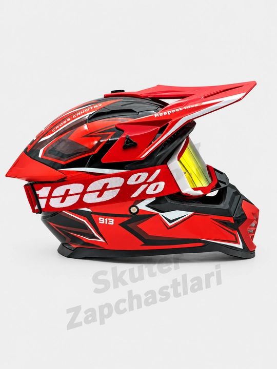 AXK moto shlem, skuter kaska va mototsikl uchun himoya moto kaska Model: 913+