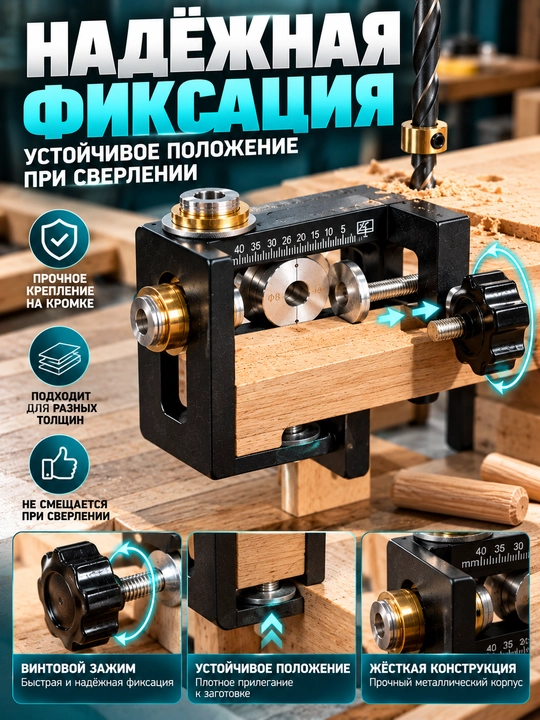 Кондуктор для сверления отверстий под шканты