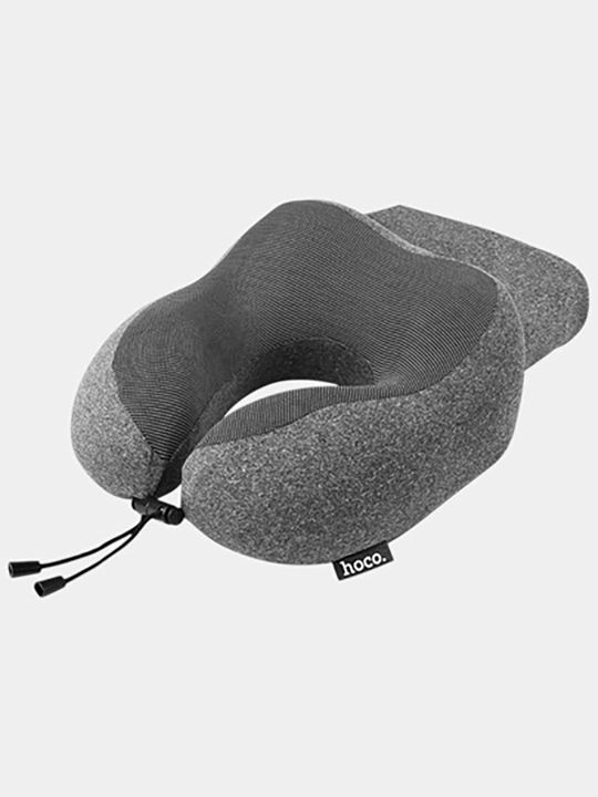 Hoco HX70 bo‘yin yostig‘i, xotira effekti, fermuarli g‘ilof, sumka, 27×26×14 sm