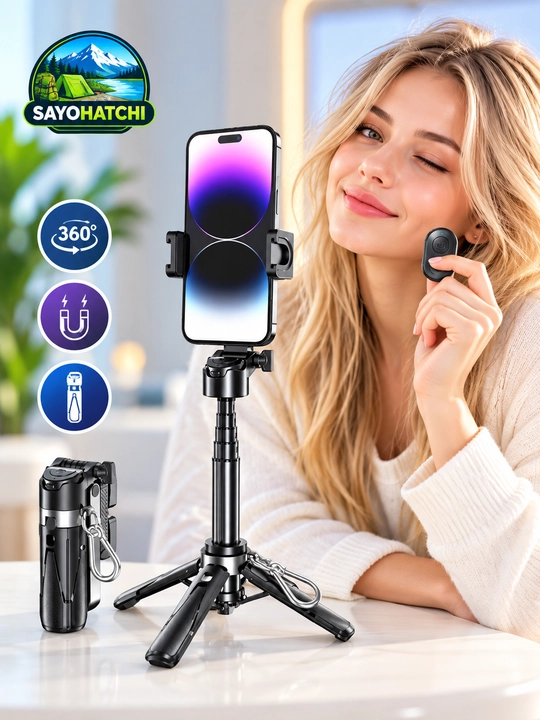 Jmary MT-18 shtativ-selfi tayoqchasi, Bluetooth pultli, buklanadigan, telefon uchun - 
